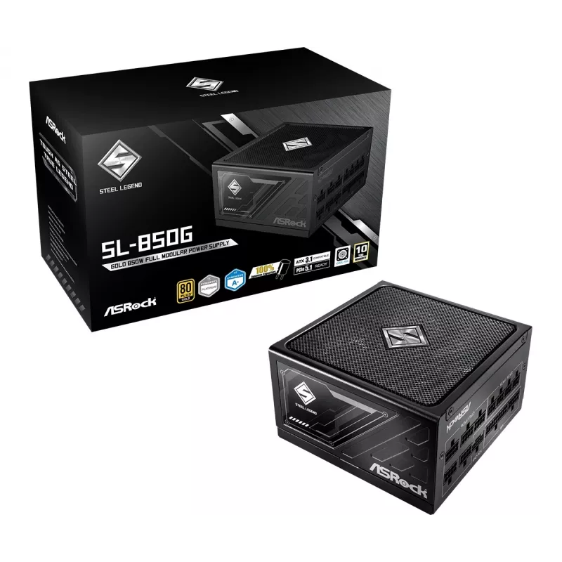 ASRock SL-850G Steel Legend Power Supply Unit 850 W 20+4 Pin ATX ATX B