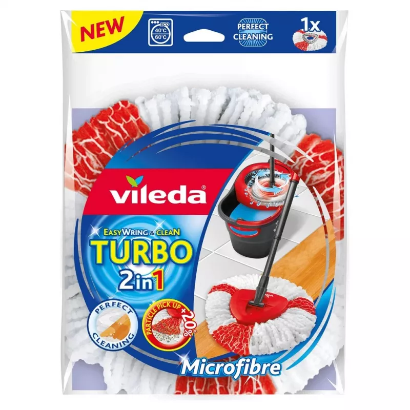 Mop head Vileda Turbo 2in1 Red White