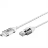 Goobay Ethernet-Cable USB-C 3.1 to RJ45 Slim 5 m - connects router, modem or (74389)