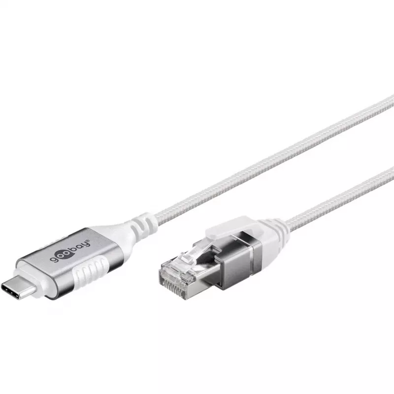 Goobay Ethernet-Cable USB-C 3.1 to RJ45 Slim 5 m - connects router, modem or (74389)