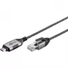 Goobay Ethernet-Cable USB-C 3.1 to RJ45 Slim 3 m - connects router, modem or (74404)