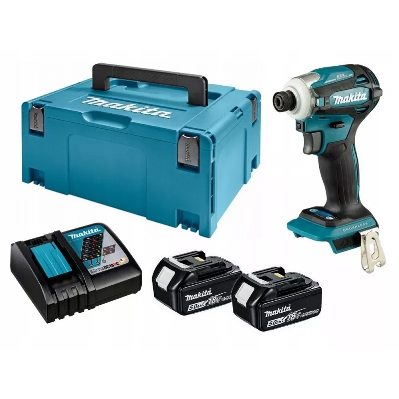 Impact driver Makita DTD173RTJ 18V cordless, 1/4 inch chuck, 3600 RPM, pistol-handle, Li-Ion