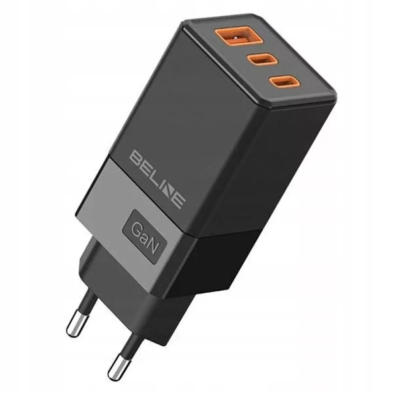 Charger Beline BELI02750 65W GaN with 2×USB-C and 1×USB-A