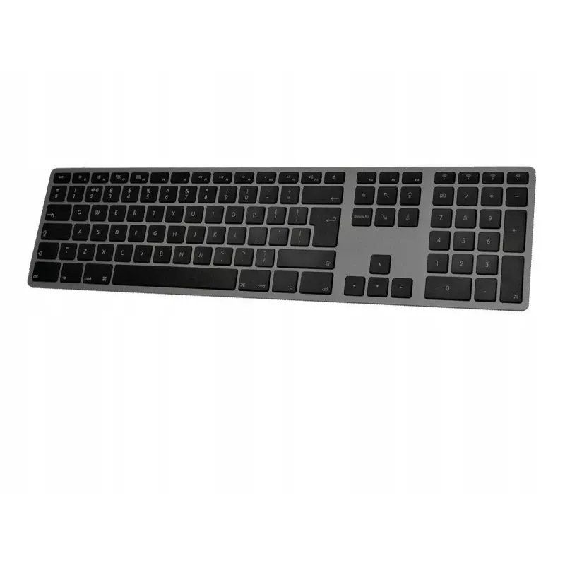 Wireless Keyboard Matias FK418BTLB-UK — Aluminum, Illuminated, Space Gray