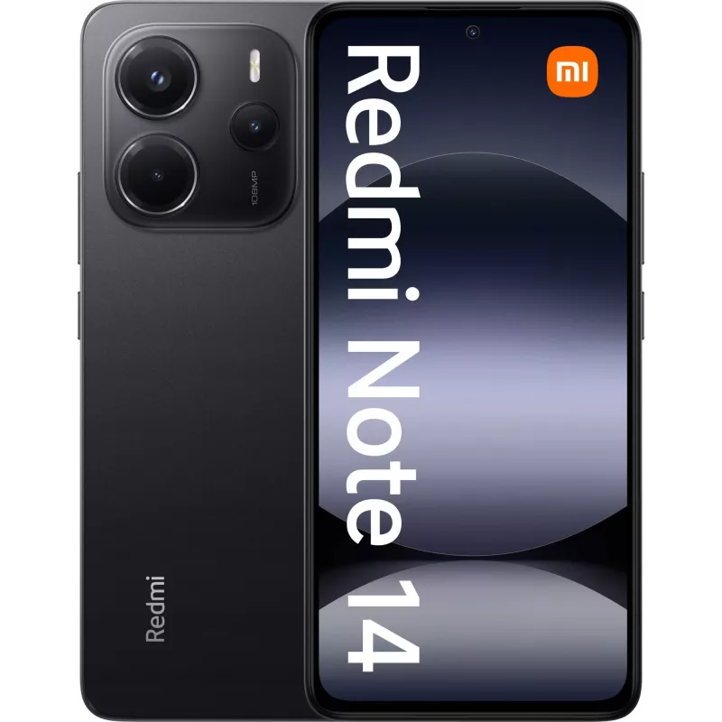 Xiaomi Redmi Note 14 16.9 cm (6.67) Hybrid Dual SIM 4G USB Type-C 8 GB 256 GB 5500 MAh Black