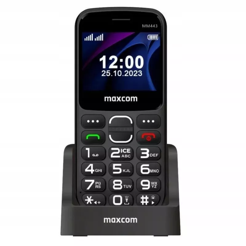Maxcom Comfort MM443 S Nabjacou Stanicou ierna/black