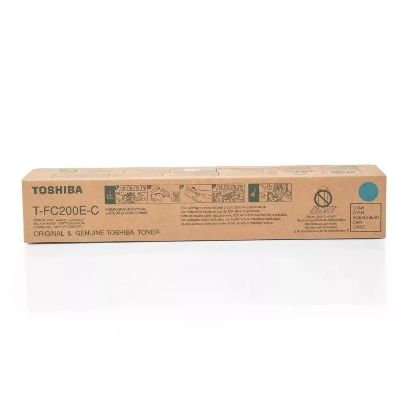 Toshiba 6AJ00000259/T-FC200EC Toner-kit Cyan. 33.6K Pages for Toshiba