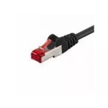 Wentronic Goobay CAT 6 Patch Cable, S/FTP (PiMF), Black, 5 m - LSZH Halogen-Free, Copper (68700)