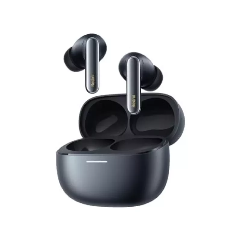 Headset Xiaomi Buds 6 Pro — binaural in-ear wireless earbuds, Bluetooth 5.3, ANC, IP54, 36 h with case, wireless charging, USB-C, Space Black
