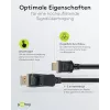 64836 DisplayPort 1.2 to HDMI Adapter Cable 1.4 4K @ 30Hz / Ultra High Speed HDMI Cable/Gold-Plated Connector for Flawless Signal Transmission/Laptop
