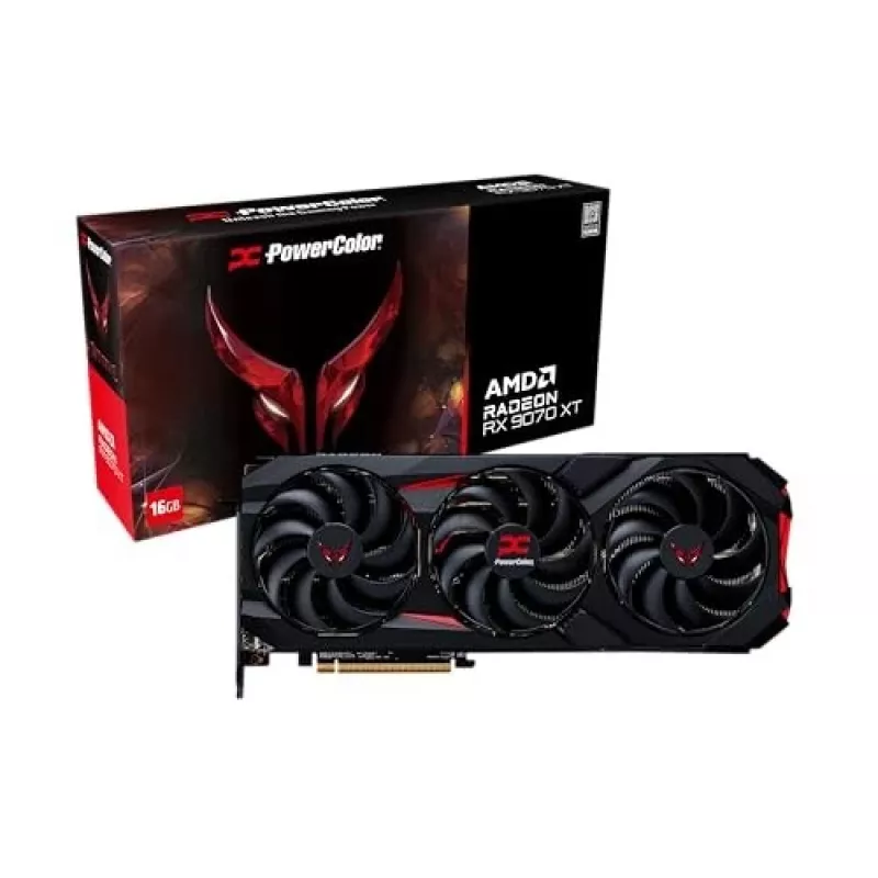 PowerColor Red Devil Radeon RX 9070 XT 16GB GDDR6 PCIe 4.0 Graphics Card