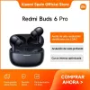 Headset Xiaomi Buds 6 Pro wireless in-ear earbuds, Bluetooth 5.3, ANC, 36h total playtime, charging case 480 mAh, Glacier White