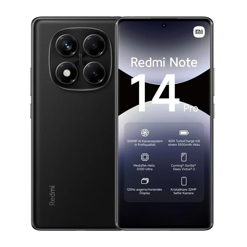 Xiaomi Redmi Note 14 Pro 4G smartphone 8 GB RAM 256 GB, 6.67" AMOLED, 200 MP, 5500 mAh, Hybrid Dual SIM, Android 14, Ocean Blue