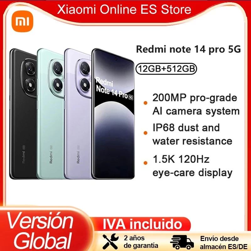 Xiaomi Redmi Note 14 Pro 5G 16.9 cm (6.67) Dual SIM USB Type-C 12/512 GB 5110 mAh Black