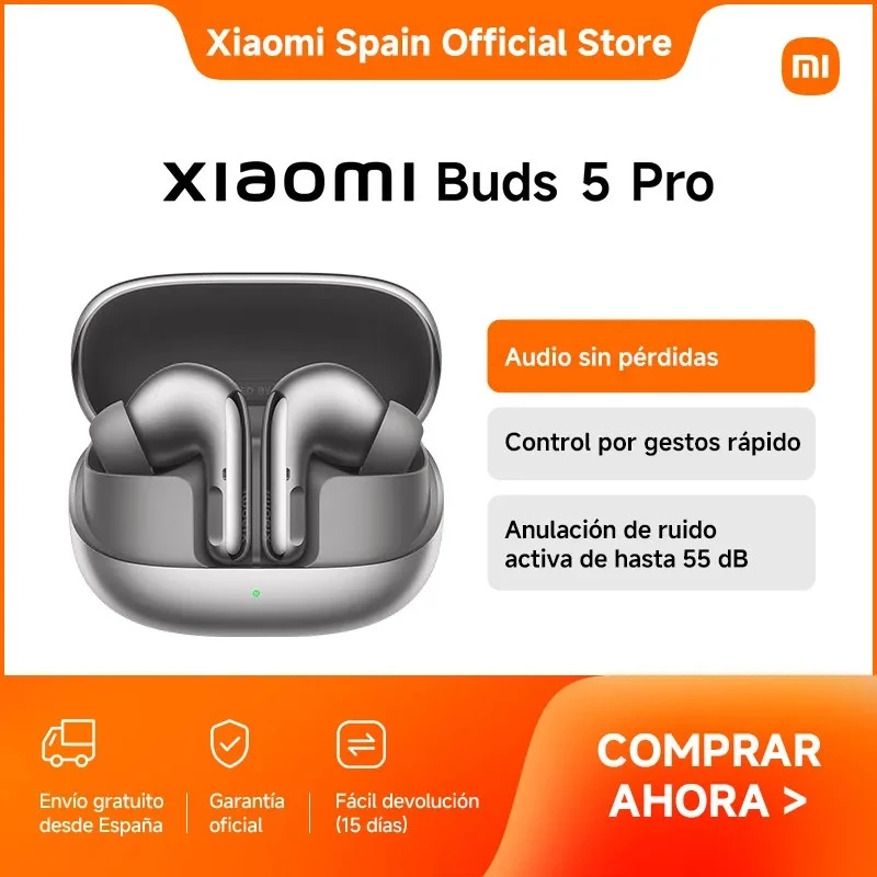Bluetooth Earphones Wireless Xiaomi Buds 5 Pro BT Ceramic White
