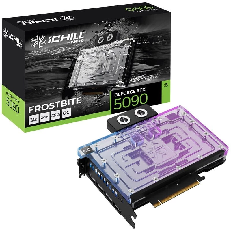 INNO3D GeForce RTX 5090 iCHILL Frostbite 32GB GDDR7 Graphics Card