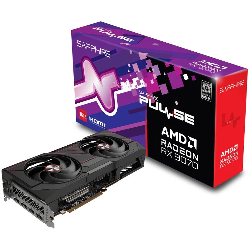 SAPPHIRE PULSE Radeon RX 9070 16GB GDDR6 Graphics Card
