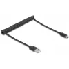 DeLOCK USB Cable USB 2.0 0.75m USB A USB C Black 90368
