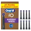 Oral-B IO Series Radiant White Black Original Brush Heads for Teeth Whitening 8