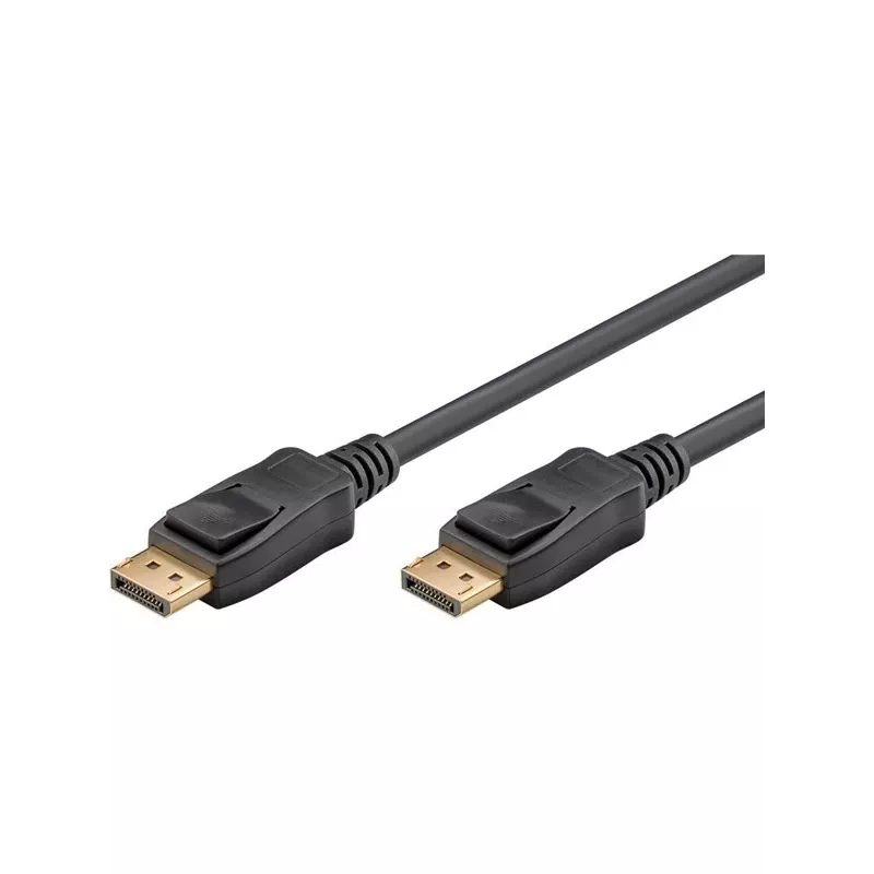 Cable DisplayPort Plug > DisplayPort Plug, 8K / 144Hz (black, 2 Meter, 54 Gbit/s, DisplayPort 2.0 / 2.1)