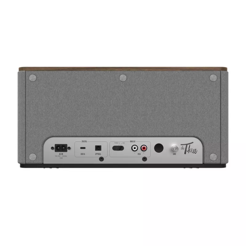 Klipsch the Three Plus Premium Bluetooth Speaker System walnut USB RCA...