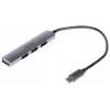 USB-C hub Unitek H1208B — 1x USB-A 5 Gbps, 3x USB-A 2.0, USB-C host, aluminium housing, 0.20 m cable