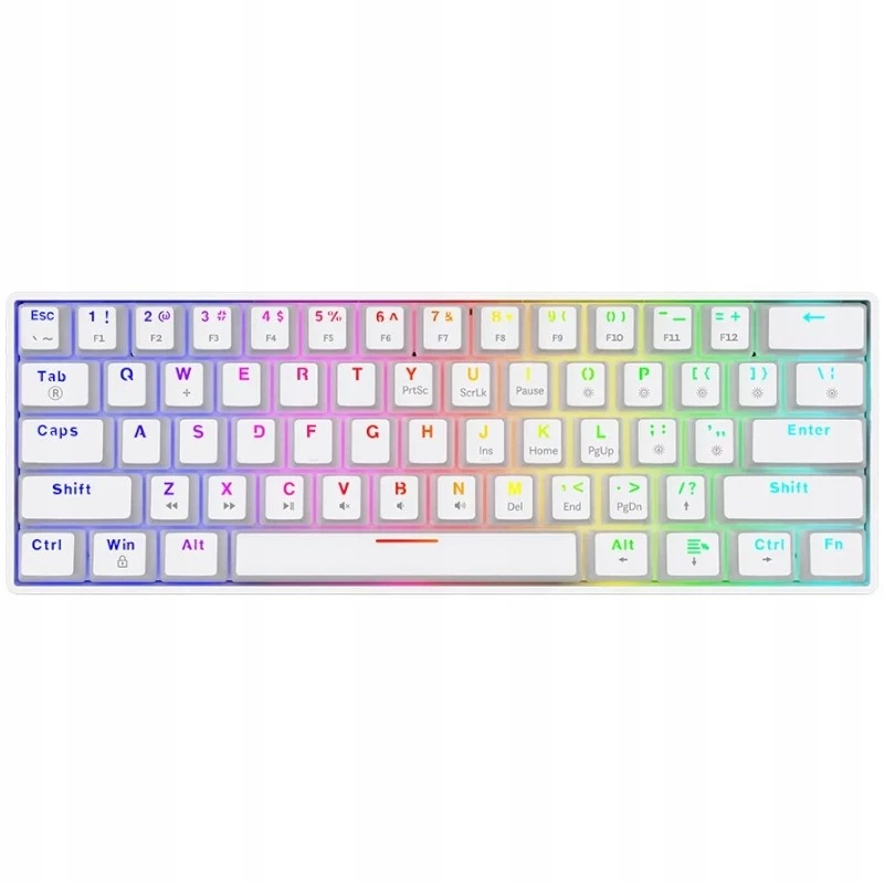 Mechanical Keyboard Whiteout X2, Blue Outemu, Hot Swap Savio Savgk-white