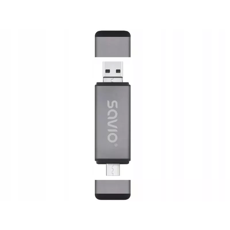 Czytnik Kart SD 3w1, USB-c+ USB-a 2.0+ Micro USB,