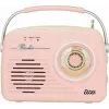 Retro tabletop radio Eltra LUIZA RETRO SP-11 with MP3, USB and SD card support, pink