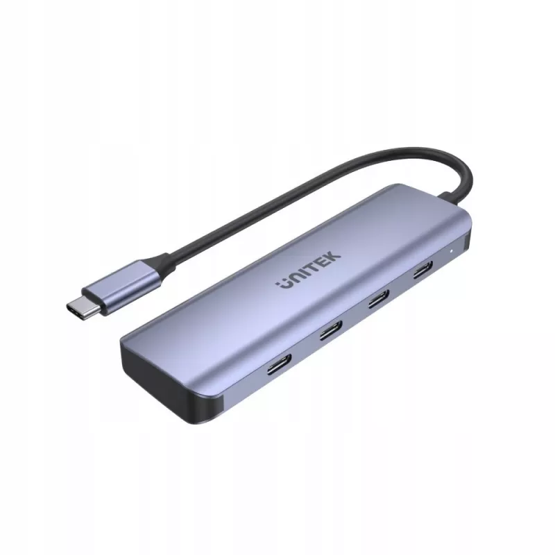 UNITEK uHUB Q4 USB Hub Type-C 5000 Mbit/s Grey