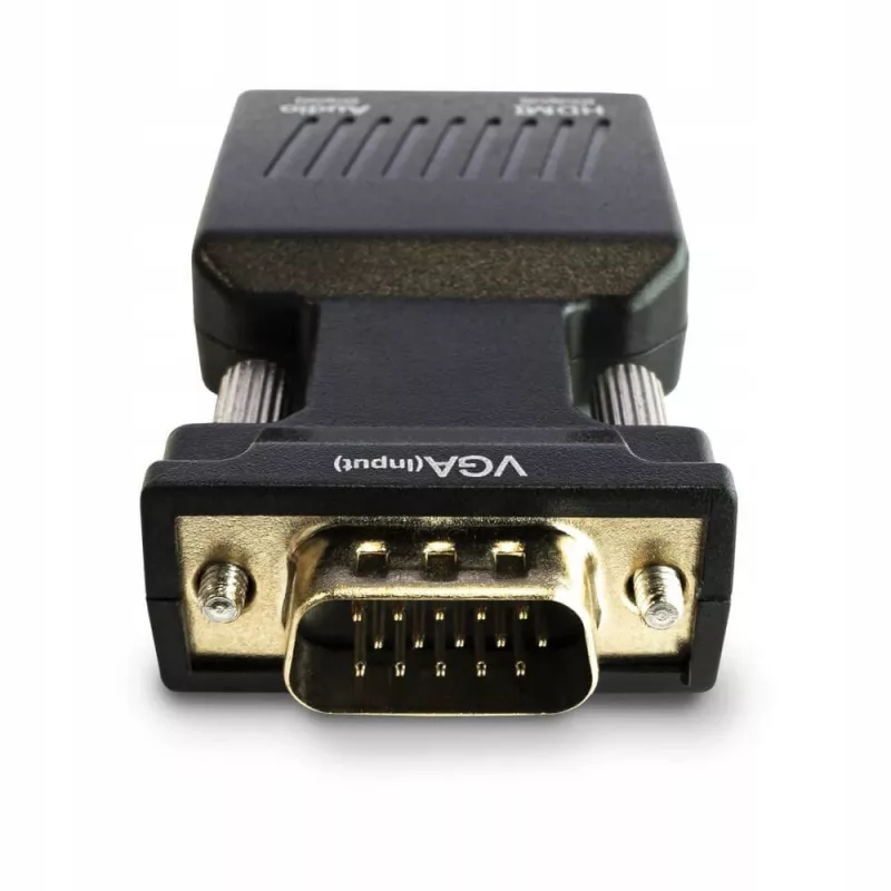 SAVIO CL-145 VGA to HDMI converter, Audio, Full HD Black