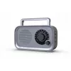 Portable Eltra HANIA gray FM/AM radio, compact design, battery-powered