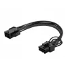 Savio AK-49 6 pin to 8 pin PCI-Express Power Cable 0.18 m Black