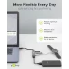 Goobay USB Hub 74456 Type-A 5000 Mbit/s Light Grey