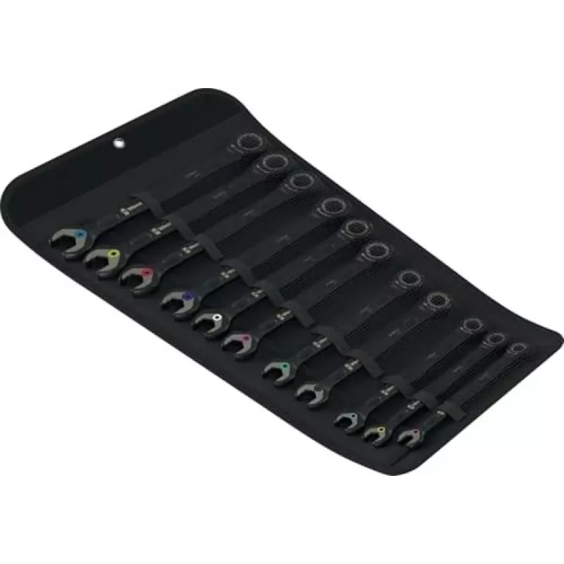 Wera 6000 Joker Black Edition Ratcheting Combination Wrench Set, 11 pcs