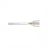 Network Cable Digitus CAT 6 U/UTP twisted pair patch cord raw 100m Grey
