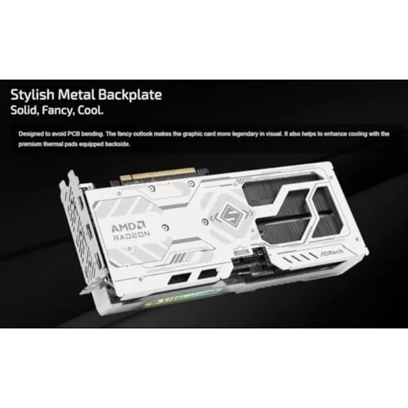 ASRock AMD Radeon RX 9060 XT Steel Legend 16GB OC Graphics Card