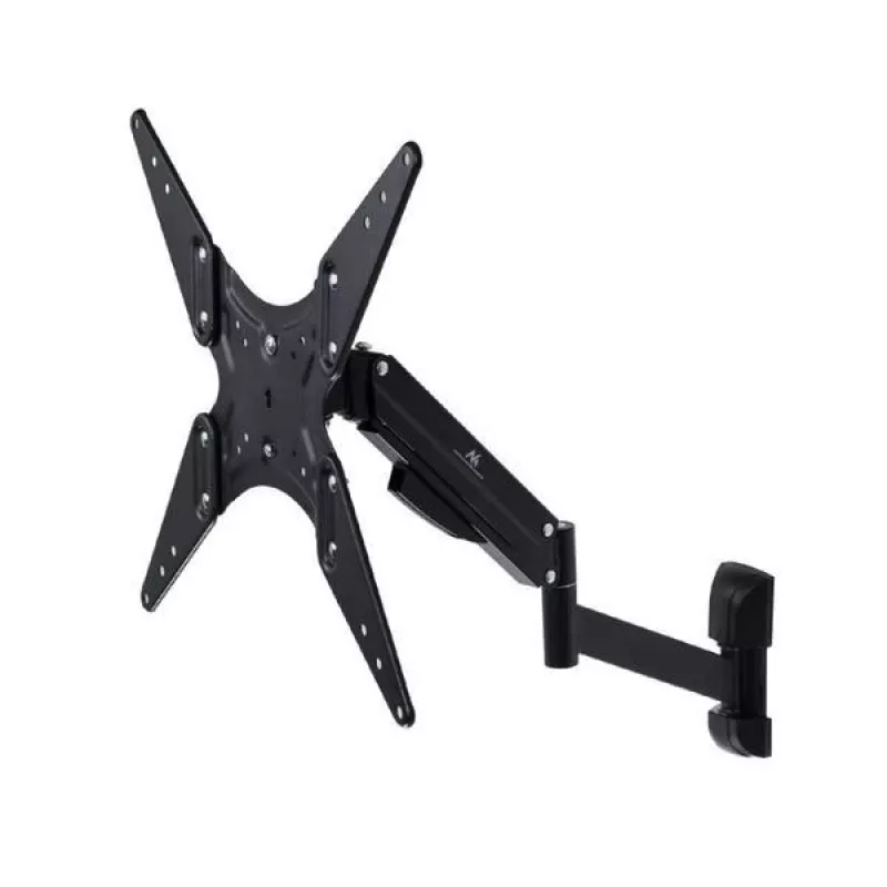 TV gas spring bracket MACLEAN MC-784 for 32–55 inch TVs, adjustable tilt and height, max load 21 kg, wall mount, black