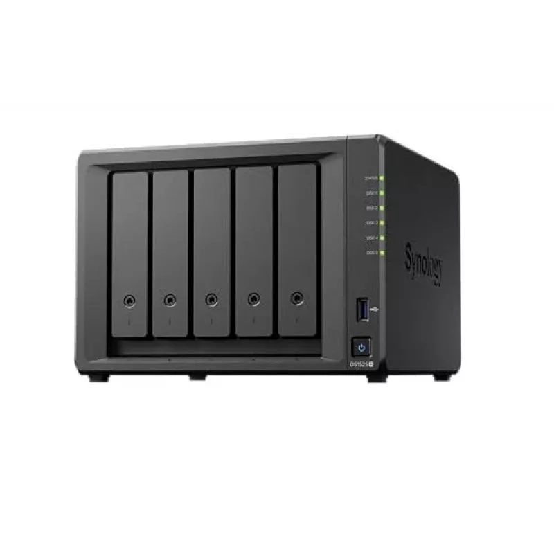 Synology DiskStation DS1525+ NAS/storage server Ryzen Embedded V1500B 8 GB DDR4 0 TB Black