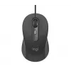 Logitech Signature Wired M520 for Business Optical Wired Mouse USB-C Plug-and-Play Windows/Mac/Chrome/PC/laptops - Graphite
