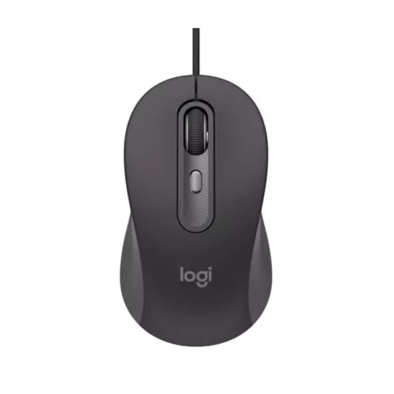 Logitech Signature Wired M520 for Business Optical Wired Mouse USB-C Plug-and-Play Windows/Mac/Chrome/PC/laptops - Graphite