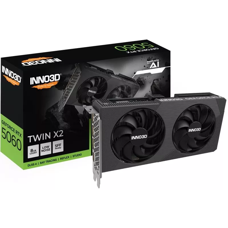 INNO3D GeForce RTX 5060 Twin X2 8GB GDDR7 Graphics Card