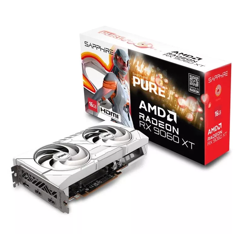 SAPPHIRE PURE Radeon RX 9060 XT Gaming OC 16GB Graphics Card