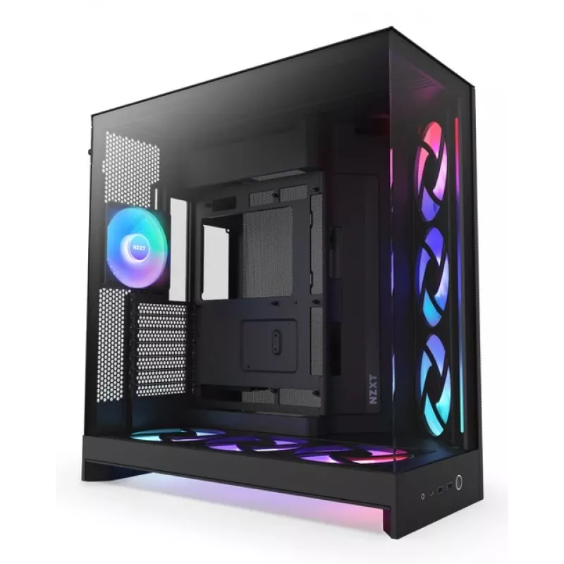 NZXT PC case H9 Flow RGB+ Midi tower black