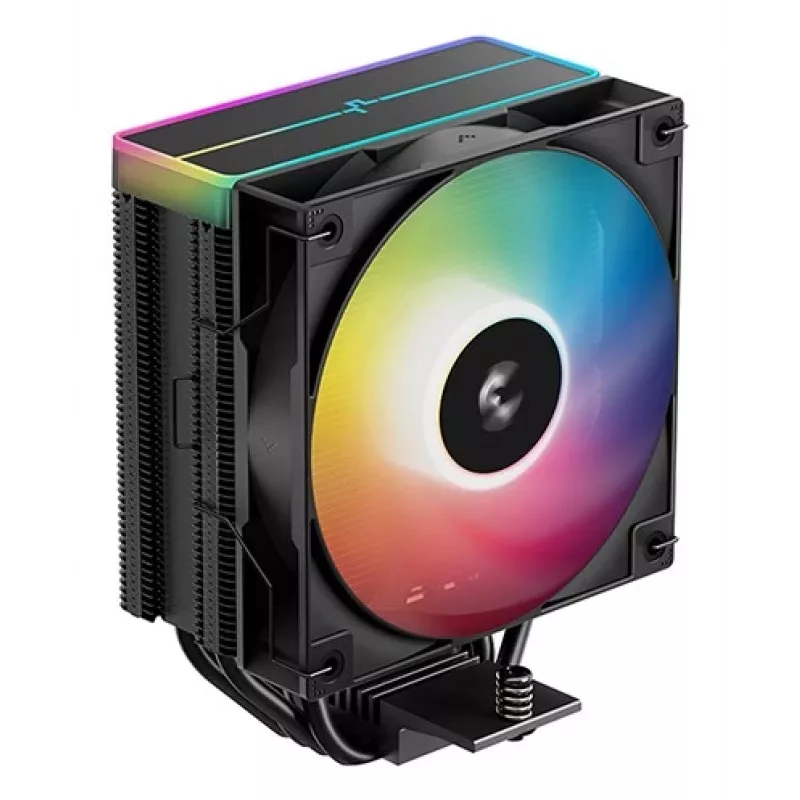 Fan DeepCool AG400 BK ARGB V2 120 mm Black — 120mm hydraulic bearing CPU cooler fan, multi-socket support