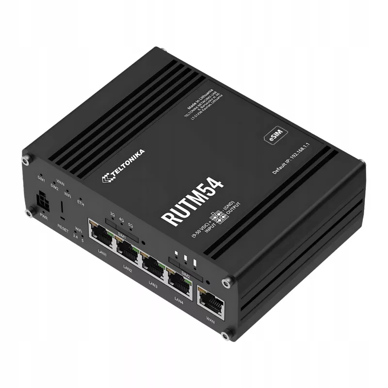 5G Router TELTONIKA RUTM54 with Telit Modem and Dual SIM support