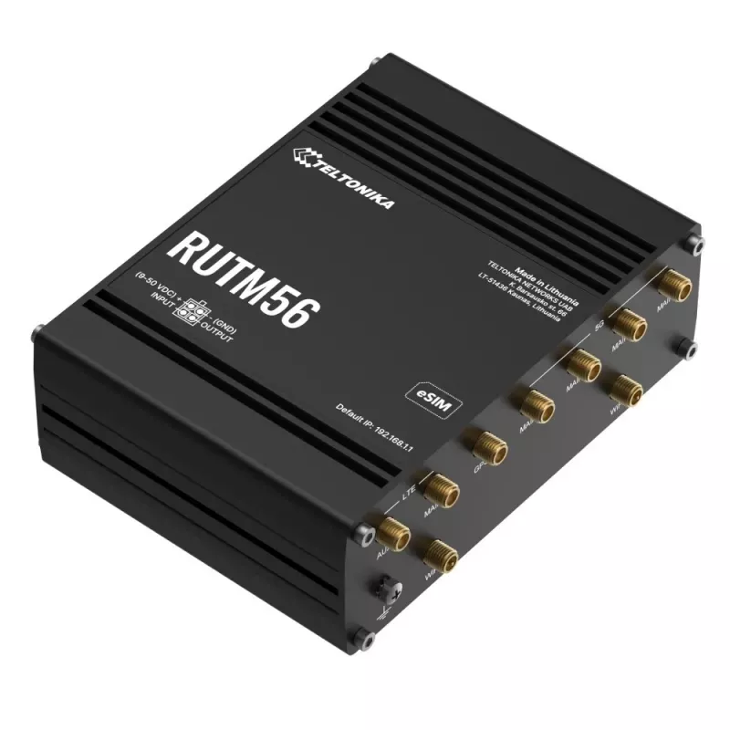 Router TELTONIKA RUTM56 dual modem, 802.11ac Wi‑Fi, Gigabit LAN x4, Mesh support, MU‑MIMO (no mobile broadband)