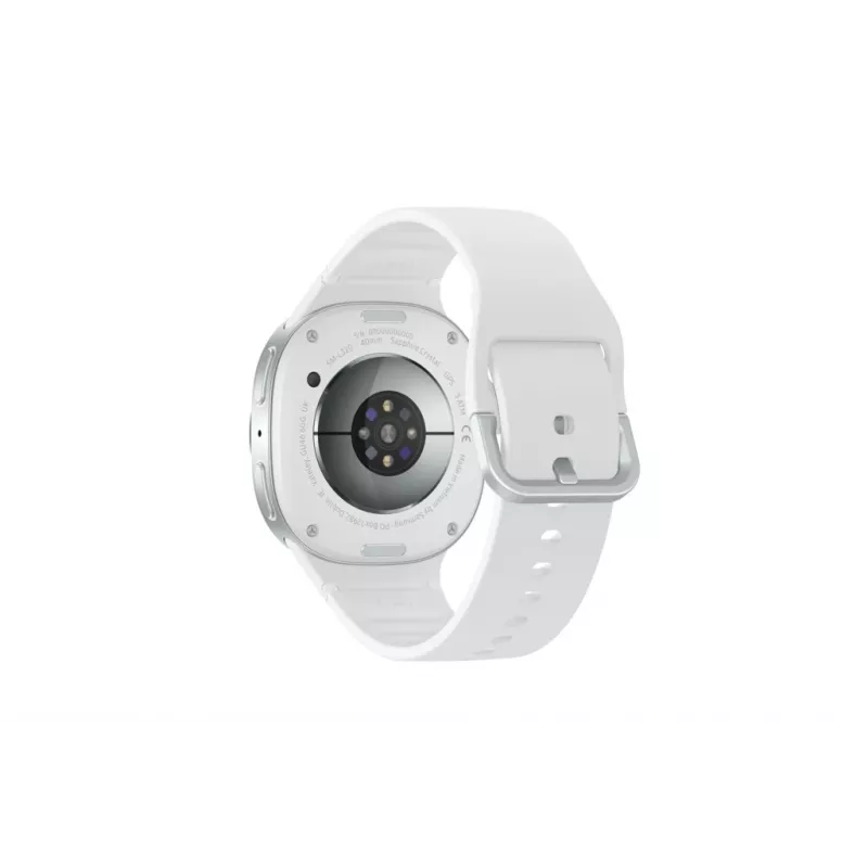 Samsung Galaxy Watch 8 3.3 cm (1.3 inch) AMOLED 40 mm Digital 438 x 438 pixels Touchscreen Silver Wi-Fi GPS (satellite)