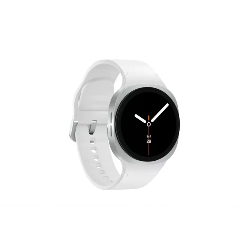 Samsung Galaxy Watch 8 3.3 cm (1.3 inch) AMOLED 40 mm Digital 438 x 438 pixels Touchscreen Silver Wi-Fi GPS (satellite)