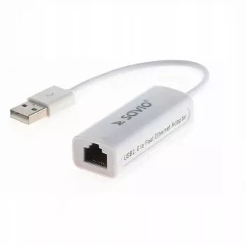Savio CL-24 - Network Adapter - USB 2.0 - 10/100 Ethernet X 1